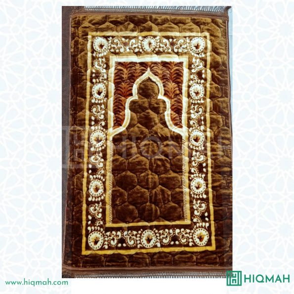 Hiqmah – Premium Foam Prayer Mat – Brown – 3